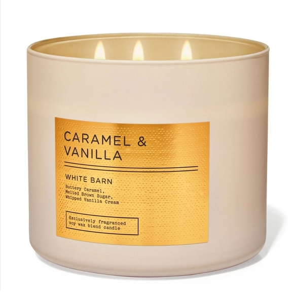 🛍BOGO 50% OFF🕯NWT‼️White Barn "Caramel & Vanilla" 3-wick Candle - Picture 5 of 10